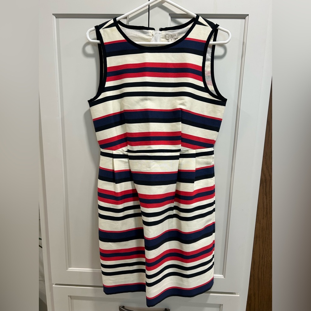 Brand New J.Crew Striped Sleeveless Dress